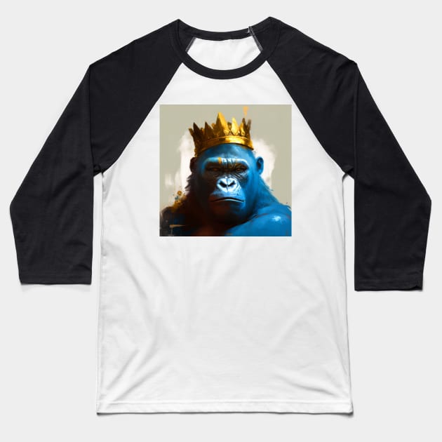 The Gorilla King Baseball T-Shirt by HIghlandkings